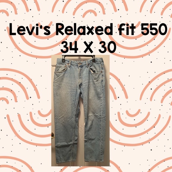 Levi's Other - Men’s Levi’s Relaxed fit jeans 550 34 x 30